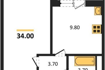 Фото №1: 1-комнатная квартира 34 м² - Краснодар, мкр. жилой комплекс Спортивная Деревня, 