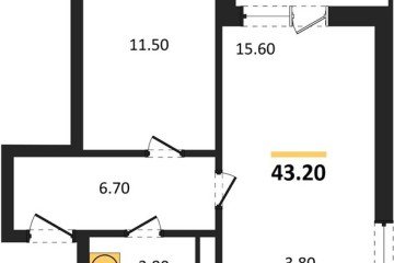 Фото №1: 1-комнатная квартира 43 м² - Краснодар, мкр. жилой комплекс Спортивная Деревня, 