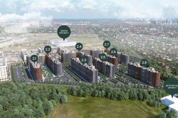 Фото №2: 2-комнатная квартира 52 м² - Краснодар, мкр. жилой комплекс Спортивная Деревня, 