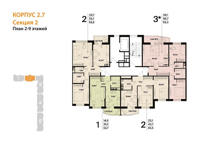 Фото №9: 1-комнатная квартира 32 м² - Краснодар, жилой комплекс Спортивная Деревня, 
