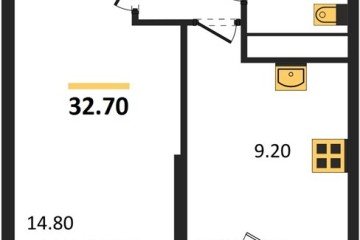 Фото №1: 1-комнатная квартира 32 м² - Краснодар, мкр. жилой комплекс Спортивная Деревня, 