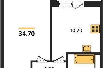 Фото №1: 1-комнатная квартира 34 м² - Краснодар, мкр. жилой комплекс Спортивная Деревня, 