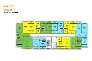 Фото №4: 1-комнатная квартира 35 м² - Яблоновский, ул. Тургеневское Шоссе, 1Гк5
