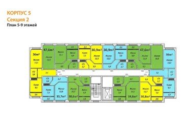 Фото №4: 1-комнатная квартира 34 м² - Яблоновский, ул. Тургеневское Шоссе, 1Гк5