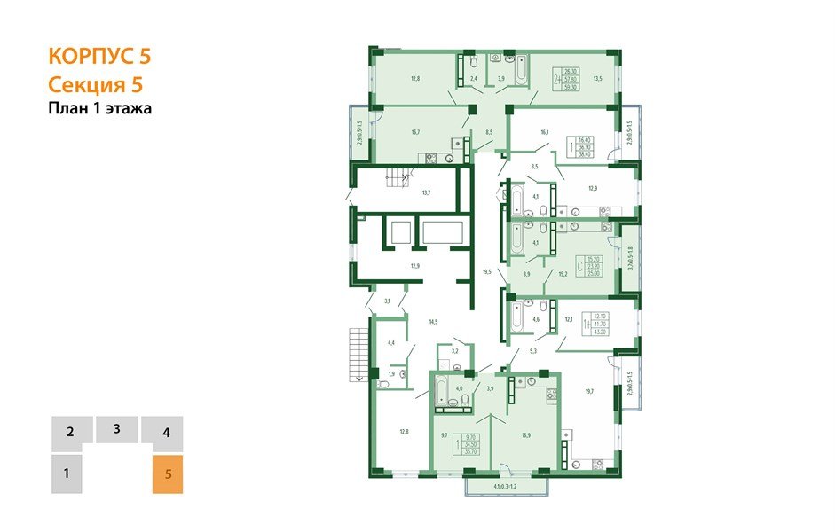 Фото №8: 1-комнатная квартира 39 м² - Краснодар, Прикубанский внутригородской округ, мкр. Фестивальный