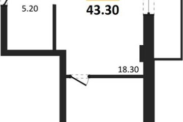 Фото №1: 1-комнатная квартира 44 м² - Краснодар, мкр. Фестивальный, 