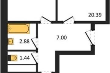 Фото №1: 2-комнатная квартира 65 м² - Краснодар, мкр. Славянский, ул. Заполярная, 39к7