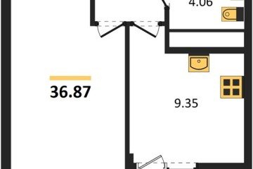 Фото №1: 1-комнатная квартира 36 м² - Краснодар, мкр. Славянский, ул. Заполярная, 39к7