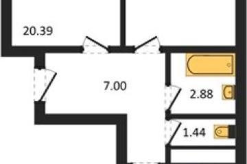 Фото №1: 2-комнатная квартира 65 м² - Краснодар, мкр. Славянский, ул. Заполярная, 39к7