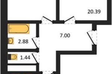 Фото №1: 2-комнатная квартира 65 м² - Краснодар, мкр. Славянский, ул. Заполярная, 39к7