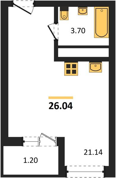 Фото №1: Студия 26 м² - Краснодар, Славянский, ул. Заполярная, 39к7