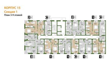 Фото №4: 2-комнатная квартира 59 м² - Краснодар, мкр. Догма Парк, 