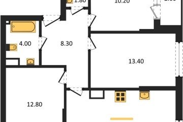 Фото №1: 3-комнатная квартира 69 м² - Краснодар, мкр. Догма Парк, 