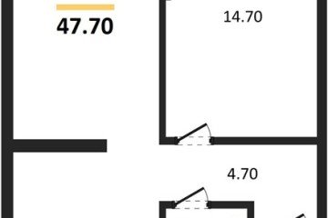 Фото №1: 1-комнатная квартира 47 м² - Краснодар, мкр. Догма Парк, 