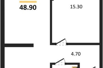 Фото №1: 1-комнатная квартира 48 м² - Краснодар, мкр. Догма Парк, 