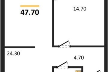 Фото №1: 1-комнатная квартира 47 м² - Краснодар, мкр. Догма Парк, 