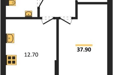 Фото №1: 1-комнатная квартира 37 м² - Краснодар, мкр. Догма Парк, 