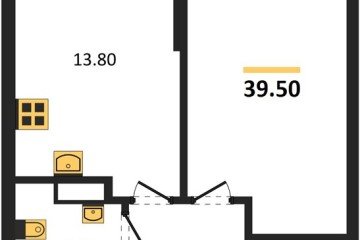 Фото №1: 1-комнатная квартира 39 м² - Краснодар, мкр. Догма Парк, 