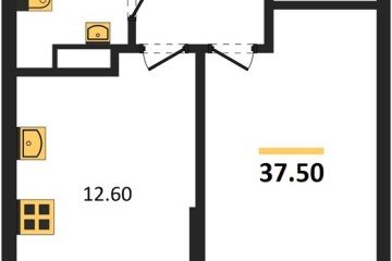 Фото №1: 1-комнатная квартира 37 м² - Краснодар, мкр. Догма Парк, 