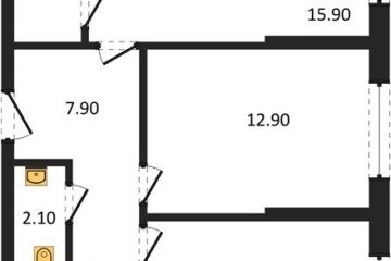 Фото №1: 2-комнатная квартира 60 м² - Краснодар, мкр. Догма Парк, 
