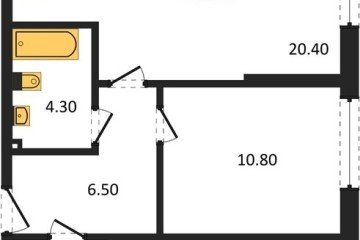 Фото №1: 1-комнатная квартира 45 м² - Краснодар, мкр. Догма Парк, 