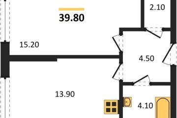 Фото №1: 1-комнатная квартира 39 м² - Краснодар, мкр. Догма Парк, 