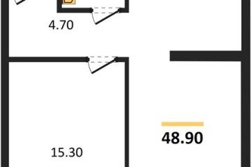Фото №1: 1-комнатная квартира 48 м² - Краснодар, мкр. Догма Парк, 