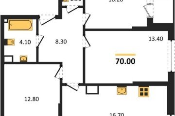 Фото №1: 3-комнатная квартира 70 м² - Краснодар, мкр. Прикубанский внутригородской округ, 