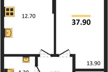 Фото №1: 1-комнатная квартира 37 м² - Краснодар, мкр. Догма Парк, 