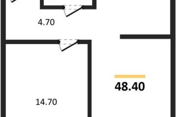 Фото №1: 1-комнатная квартира 48 м² - Краснодар, мкр. Догма Парк, 