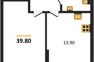 Фото №1: 1-комнатная квартира 39 м² - Краснодар, мкр. Догма Парк, 