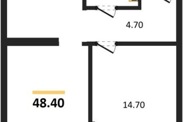 Фото №1: 1-комнатная квартира 48 м² - Краснодар, мкр. Догма Парк, 
