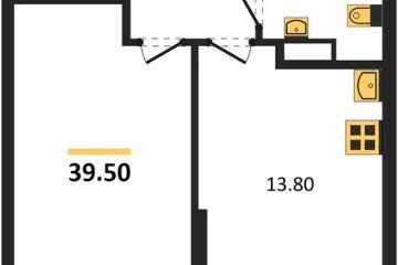 Фото №1: 1-комнатная квартира 39 м² - Краснодар, мкр. Догма Парк, 