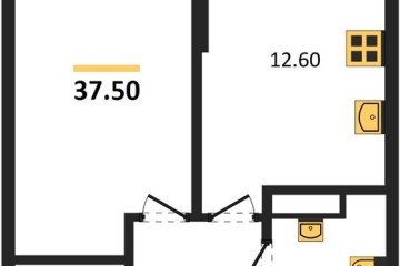 Фото №1: 1-комнатная квартира 37 м² - Краснодар, мкр. Догма Парк, 