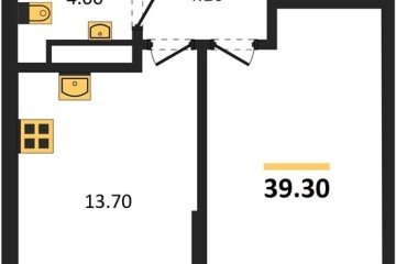 Фото №1: 1-комнатная квартира 39 м² - Краснодар, мкр. Догма Парк, 