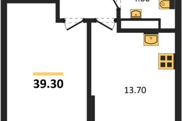 Фото №1: 1-комнатная квартира 39 м² - Краснодар, мкр. Догма Парк, 