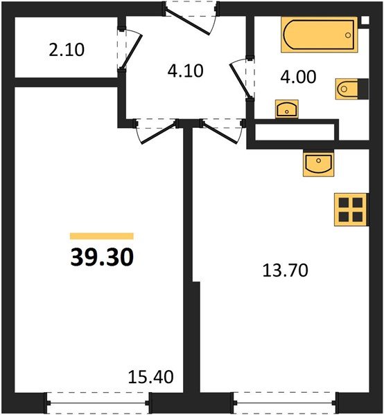 Фото №1: 1-комнатная квартира 39 м² - Краснодар, Прикубанский внутригородской округ, мкр. Догма Парк