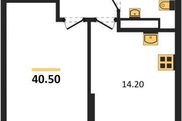 Фото №1: 1-комнатная квартира 40 м² - Краснодар, мкр. Догма Парк, 