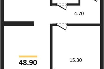 Фото №1: 1-комнатная квартира 48 м² - Краснодар, мкр. Догма Парк, 