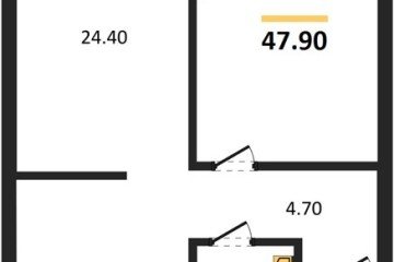 Фото №1: 1-комнатная квартира 47 м² - Краснодар, мкр. Прикубанский внутригородской округ, 