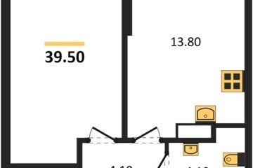 Фото №1: 1-комнатная квартира 39 м² - Краснодар, мкр. Прикубанский внутригородской округ, 