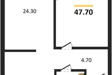 Фото №1: 1-комнатная квартира 47 м² - Краснодар, мкр. Прикубанский внутригородской округ, 