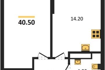Фото №1: 1-комнатная квартира 40 м² - Краснодар, мкр. Прикубанский внутригородской округ, 