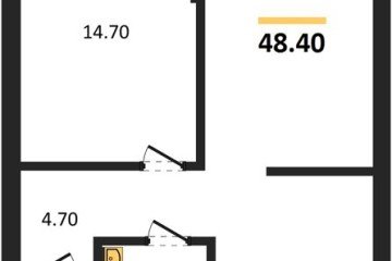 Фото №1: 1-комнатная квартира 48 м² - Краснодар, мкр. Прикубанский внутригородской округ, 