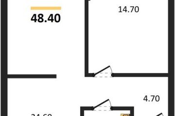 Фото №1: 1-комнатная квартира 48 м² - Краснодар, мкр. Прикубанский внутригородской округ, 