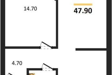 Фото №1: 1-комнатная квартира 47 м² - Краснодар, мкр. Прикубанский внутригородской округ, 