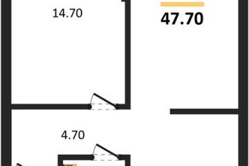 Фото №1: 1-комнатная квартира 47 м² - Краснодар, мкр. Прикубанский внутригородской округ, 