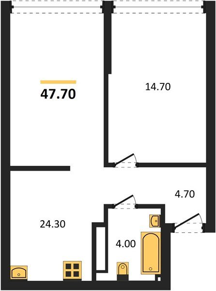 Фото №1: 1-комнатная квартира 47 м² - Краснодар, Догма Парк, мкр. Прикубанский внутригородской округ