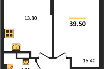 Фото №1: 1-комнатная квартира 39 м² - Краснодар, мкр. Прикубанский внутригородской округ, 