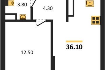 Фото №1: 1-комнатная квартира 36 м² - Краснодар, мкр. Прикубанский внутригородской округ, 